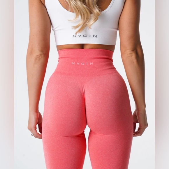 BNWOT NVGTN Coral NV Seamless Leggings size S - Picture 2 of 6
